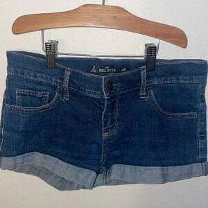 Hollister denim low rise short short size 3